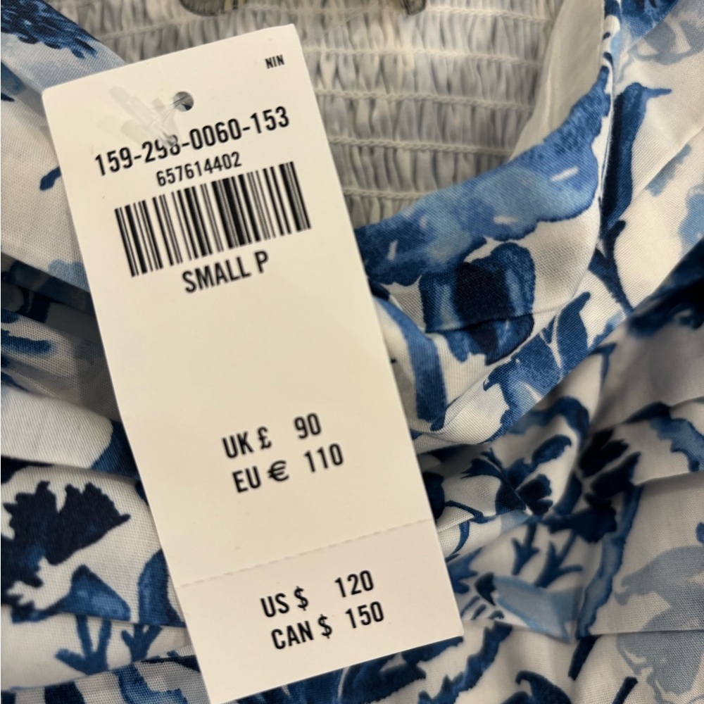 Abercrombie & Fitch Blue and White Floral Maxi Dress - Picture 2 of 2